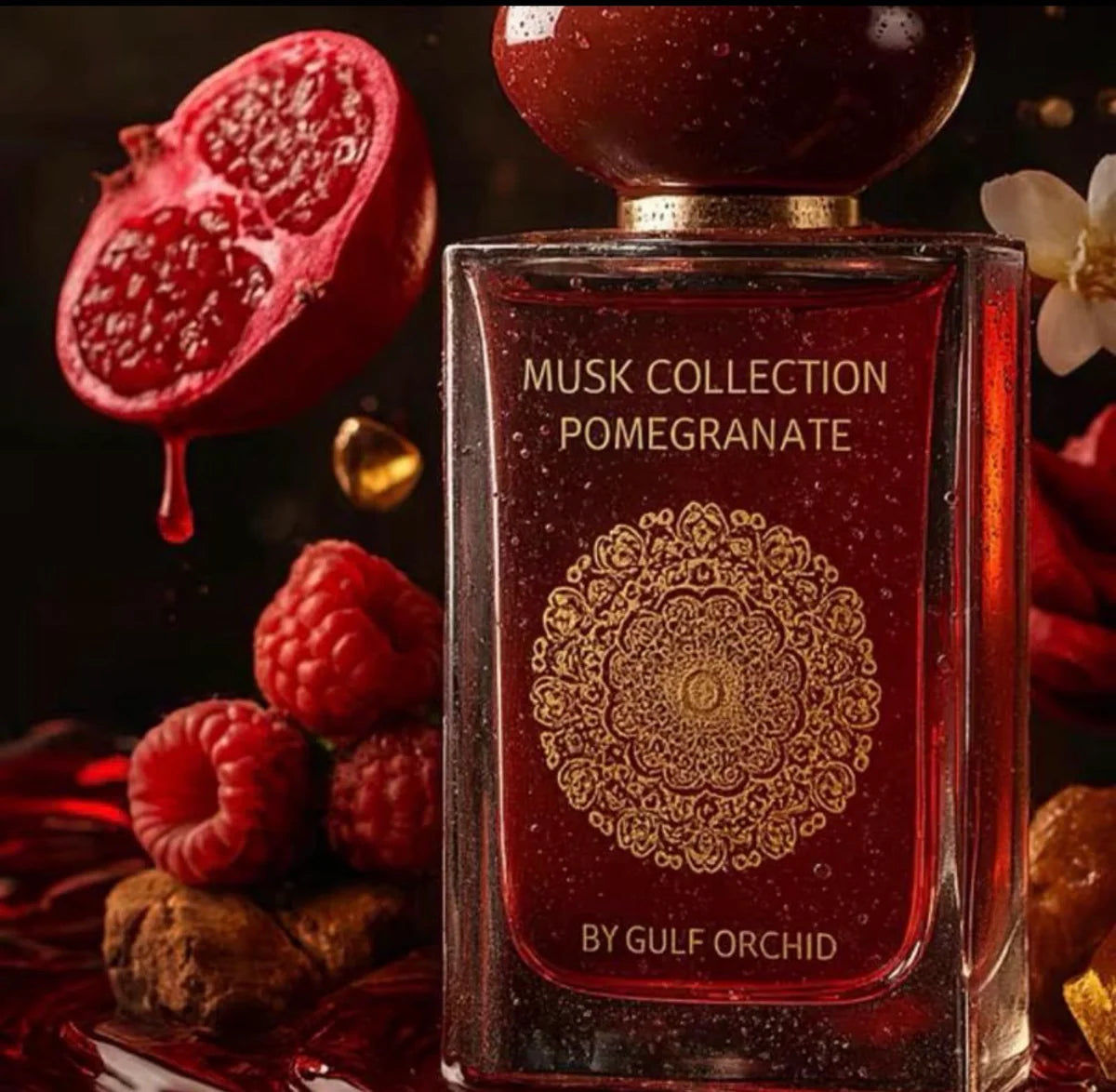 Gulf Orchid Parfum Musk Collection Pomegranate pour une fragrance raffinée et élégante