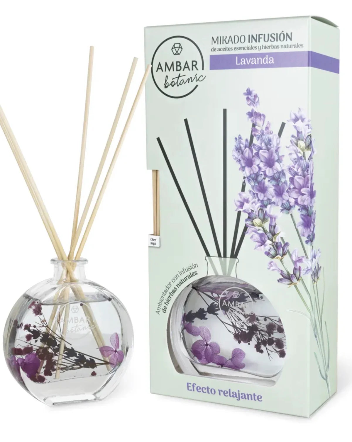 LOT DE 2 MIKADO INFUSION BOTANIQUE AMBAR LAVANDE