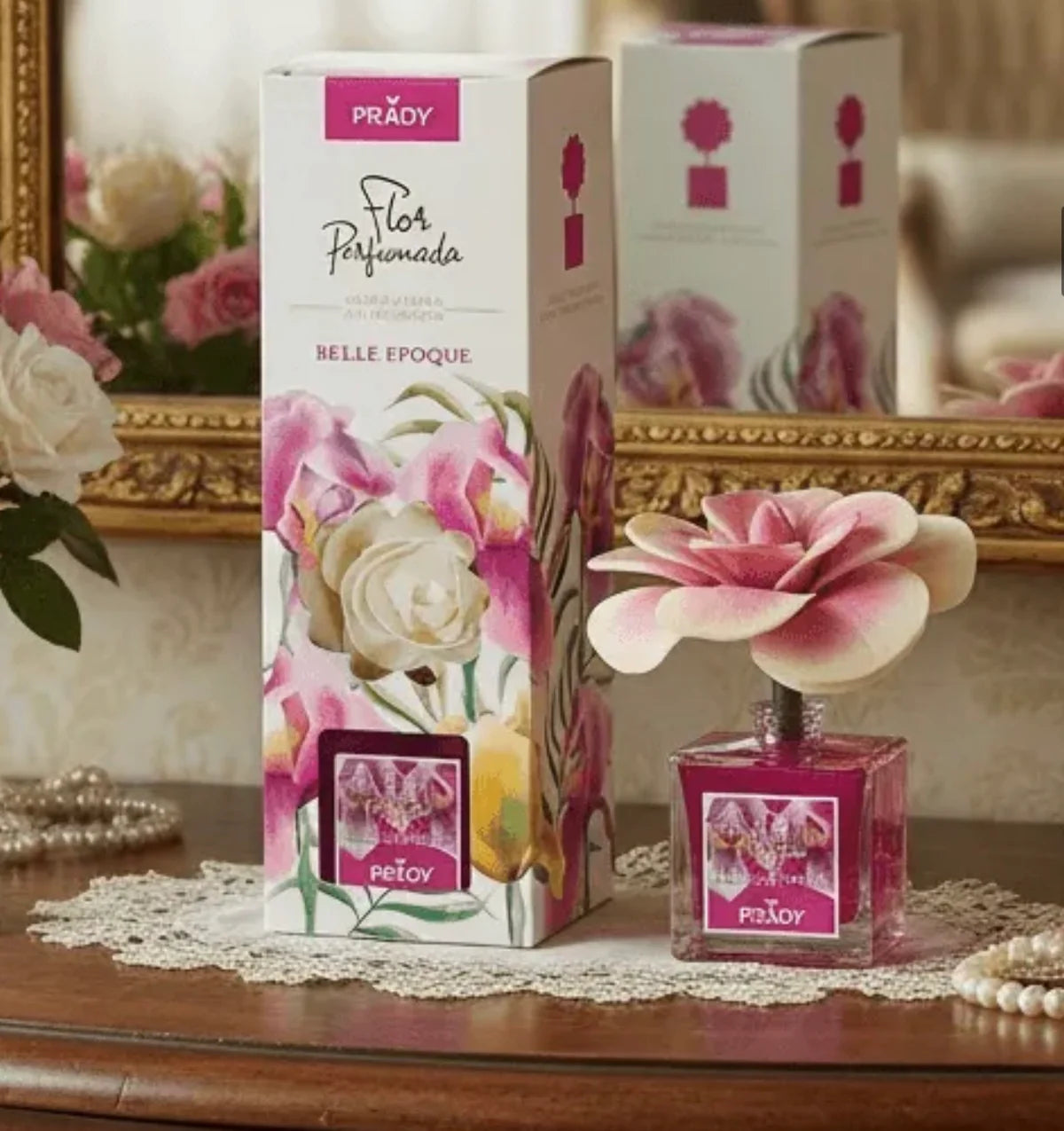 LOT DE 3 FLEUR MIKADO BELLE EPOQUE 90ML - PRADY